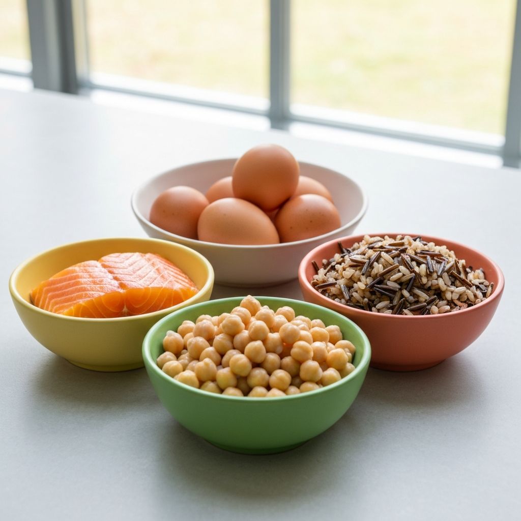 Protein sources and healthy foods